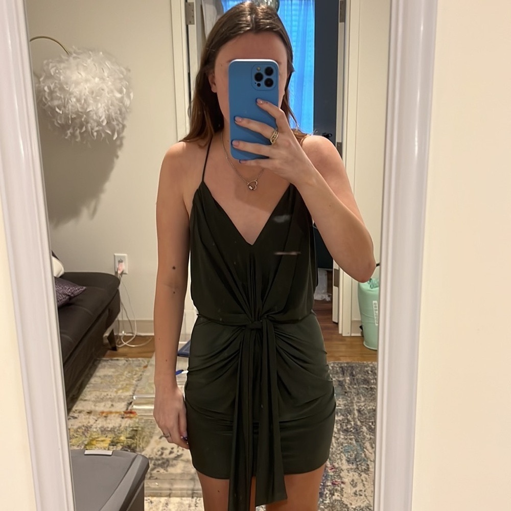 Misa cross tie dress